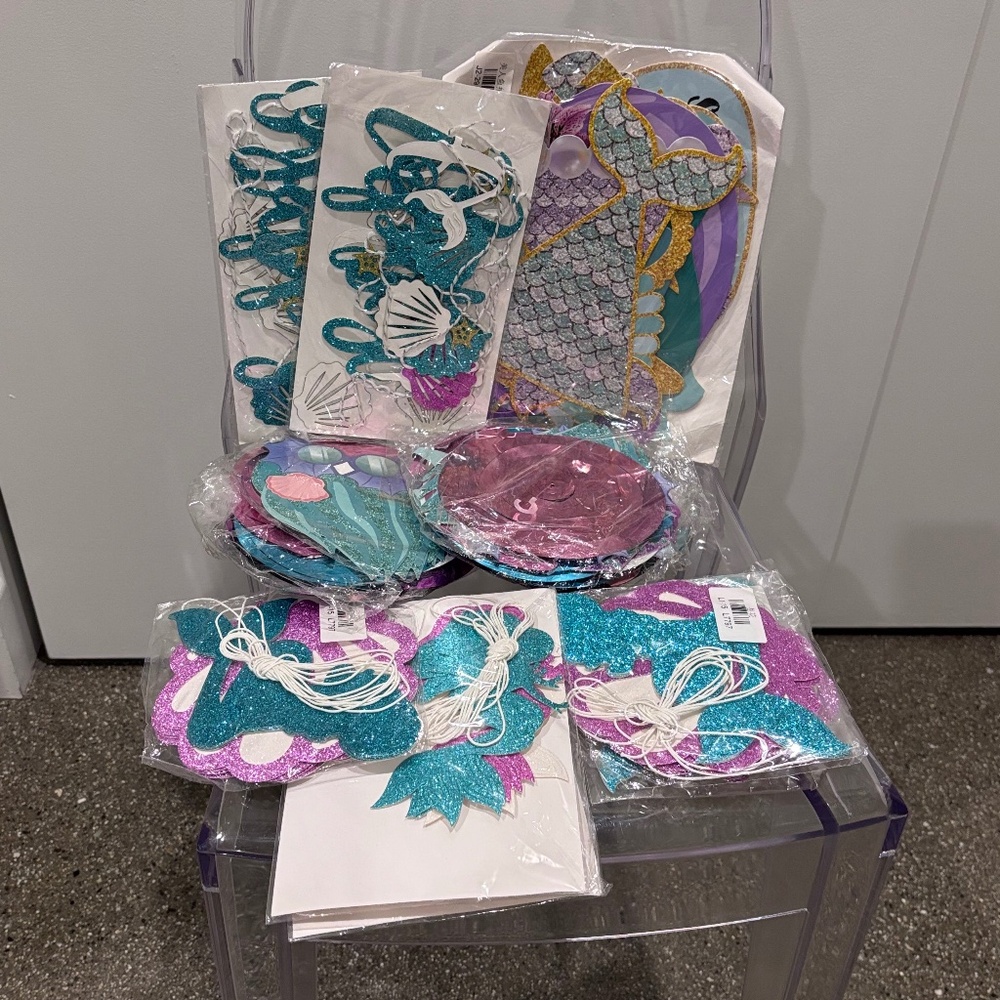 New Mermaid decorations and balloons